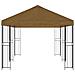 Gazebo con pareti laterali 6 x 3 m Tortora Poliestere e Acciaio - Foto miniatura 4