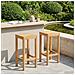 Sgabello da bar 2 pcs Naturale 35 x 35 x 75 cm - Foto miniatura 2