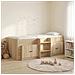 Struttura Letto Loft con Mobile con porta 3 pz Rovere Sonoma - Foto miniatura 2