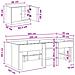 Struttura Letto Loft con Mobile con porta 3 pz Rovere Sonoma - Foto miniatura 8