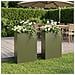 Vaso da giardino 2 pz Verde Oliva 50 x 20 x 75 cm - Foto miniatura 2