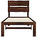 Letto Singolo con Testiera ROSTOCK Marrone Scuro 100 x 200 cm - Foto miniatura 4