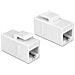 Keystone RJ45 Bu / Bu Cat. 6 wh | UTP - Foto miniatura 1