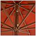 Ombrellone da Esterni con Palo in Legno 350 cm Terracotta - Foto miniatura 3