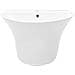 Lavabo A Parete In Ceramica Bianca 560x480x420 Mm - Foto miniatura 4
