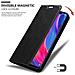 Custodia Compatibile Con Xiaomi Mi 8 In Nero Di Notte - Coperchio Protettiva Con Chiusura Magnetica, Funzione Stand E Tasca Per Le Carte - Foto miniatura 6