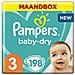 Pampers Baby-dry Pannolini, Taglia 3 (6- 10 Kg) Confezione Da 198 Pezzi - Foto miniatura 1