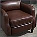 Poltrona Relax Reclinabile Manuale In Similpelle Marrone - Foto miniatura 3