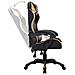Sedia Da Gaming Con Luci A Led Rgb Oro E Nera In Similpelle - Foto miniatura 4
