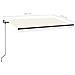Tenda Automatica con Sensore Vento e LED 450x350 cm Crema - Foto miniatura 5