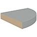 Scaffali Angolari A Parete 4 Pz Grigi 25x25x3,8 Cm Mdf - Foto miniatura 6