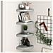 Scaffali Angolari A Parete 4 Pz Grigi 25x25x3,8 Cm Mdf - Foto miniatura 1