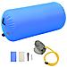 Rullo da Ginnastica Gonfiabile con Pompa 120x90 cm in PVC Blu - Foto miniatura 1