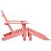 Sedia Giardino Adirondack con Ottomana Massello di Abete Rosa - Foto miniatura 2