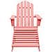 Sedia Giardino Adirondack con Ottomana Massello di Abete Rosa - Foto miniatura 3