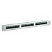 Cat. 6 / Class E 19" Patch Panel, 24 Ports, UTP light grey, Grigio - Foto miniatura 1