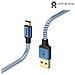 00178295 1.5m USB A USB C Nero, Blu cavo USB - Foto miniatura 1