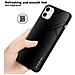 Custodia Compatibile Con Apple Iphone 11 - Ottica A Strisce In Opale Nero - Coperchio Protettivo In Vetro Temperato E Silicone Tpu - Foto miniatura 6
