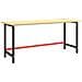 Telaio Banco Da Lavoro Nero E Rosso Opaco 180x57x79 Cm Metallo - Foto miniatura 2