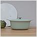 Tegame Ovale Con Coperchio Ghisa Verde 28x22cm - Ron - Foto miniatura 2