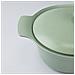 Tegame Ovale Con Coperchio Ghisa Verde 28x22cm - Ron - Foto miniatura 4