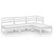 Set Salotto da Giardino 4 pz in Legno Massello di Pino Bianco - Foto miniatura 2