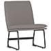 Sedia Lounge Tortora 52x75x76 Cm In Tessuto - Foto miniatura 2