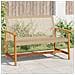 Panca da Giardino Beige 112 cm in Polyrattan e Legno di Acacia - Foto miniatura 1