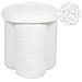 Pouf Carrington Bouclé Bianco Sporco - Foto miniatura 2