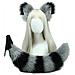 Set Di Orecchie E Coda Da Volpe Fatti A Mano, Accessori Per Cosplay Black&white - Foto miniatura 1