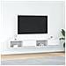Mobili TV a Parete 2pz Bianchi 100x31x25,5 cm Legno Multistrato - Foto miniatura 1