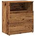 Comodino Legno Antico 50x32x60 Cm In Legno Multistrato - Foto miniatura 2