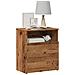Comodino Legno Antico 50x32x60 Cm In Legno Multistrato - Foto miniatura 1