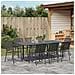 Set Mobili Corridoio  9 Pezzi Acciaio Antracite, Tavolo Giardino Estensibile  Antracite (140-210)x90x73 cm Acciaio - Foto miniatura 7