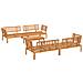 Set Divano Pallet da Giardino 5 pz in Legno Massello di Acacia - Foto miniatura 1