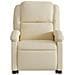 Poltrona Alzapersona Massaggiante Reclinabile Crema in Tessuto - Foto miniatura 9