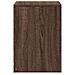 Comodino con Luci LED Rovere Marrone in Legno Multistrato - Foto miniatura 7
