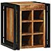 Portabottiglie 34.5x35x39 cm Legno massello di acacia - Foto miniatura 3