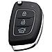 Guscio Chiave Auto 3 Pulsanti Compatibile Con Hyundai Kia - Sostituisci Il Tuo Guscio Usurato - Foto miniatura 1