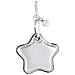 Portachiavi Custodia Ciondolo Per Apple Airtag Stella Protezione Elegante, Argento - Foto miniatura 1