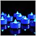 Set Di 24 Candele A Led Senza Fiamma Decorazione Di Halloween Blu - Foto miniatura 1