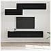 Set mobile TV 7 pcs Rovere nero 60 x 30 x 30 cm - Foto miniatura 2
