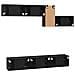 Set mobile TV 7 pcs Rovere nero 60 x 30 x 30 cm - Foto miniatura 8