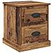 Armadio da Notte 2 pcs Legno vecchio 39 x 39 x 47.5 cm - Foto miniatura 6