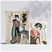 Set Di 6 Stampe Poster In Stile Cartaceo Vintage Giapponese Con Sfondi Di Enciclopedia Ukiyo E, Design D'interni Di Geishe Giapponesi A3 & A4 Senza Cornice - Foto miniatura 2