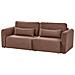 Divano Letto 3 Posti Vaxholm Bouclé Marrone Con Contenitore - Foto miniatura 4