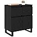 Credenza con cassetto Rovere Nero 60 x 35 x 70 cm - Foto miniatura 3
