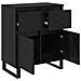 Credenza con cassetto Rovere Nero 60 x 35 x 70 cm - Foto miniatura 5