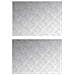 Dischi Quadrati 2 pcs Argento 70 x 50 cm Alluminio - Foto miniatura 1