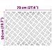 Dischi Quadrati 2 pcs Argento 70 x 50 cm Alluminio - Foto miniatura 8